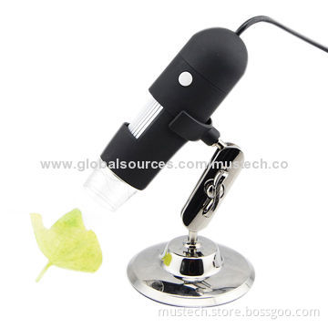 LED Digital USB Microscope with 5V DC Power Source, 10-500mm Manual Focus